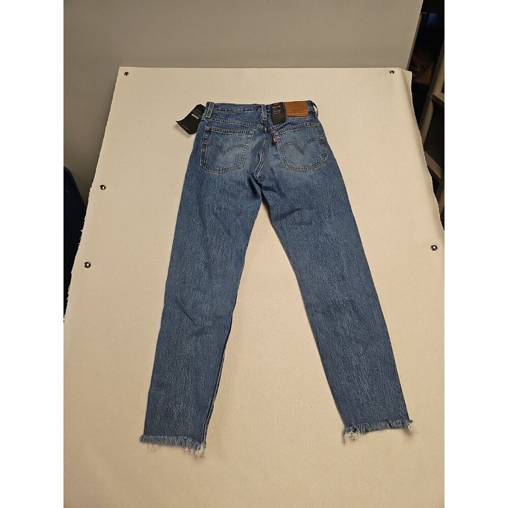 Levi's Jeans Women 25 Blue Wedgie Fit High Rise Button Fly Straight Leg New